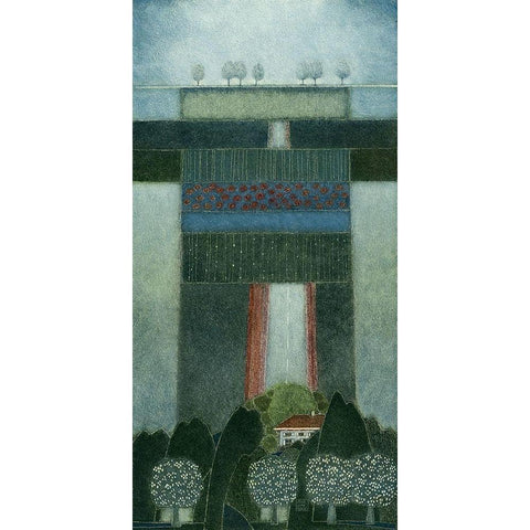 It s a Day full of Dreams Gold Ornate Wood Framed Art Print with Double Matting by van Hoek, Rob