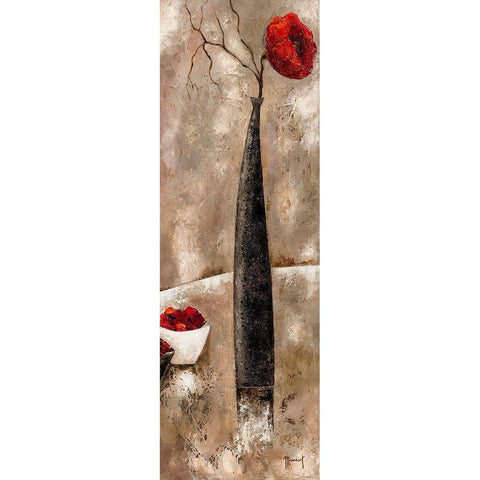 Zen attitude II White Modern Wood Framed Art Print by Mansart, Veronique