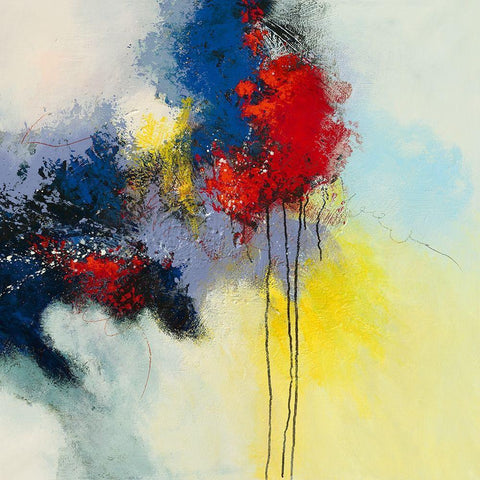 Out in the Open Black Modern Wood Framed Art Print by Jansen, Marja