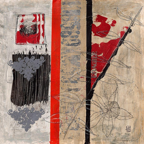 Fragile II Black Modern Wood Framed Art Print by Engelmann, Marie-Pascale