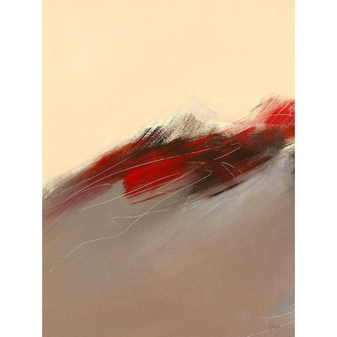 Prelude I White Modern Wood Framed Art Print by Ball, Veronique