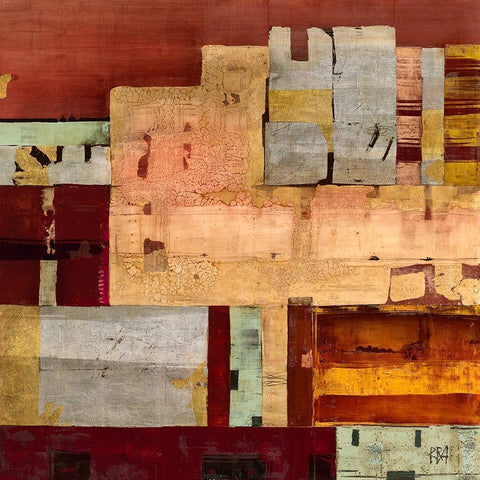 KAI 14 Black Ornate Wood Framed Art Print with Double Matting by Richter-Armgart, Rose