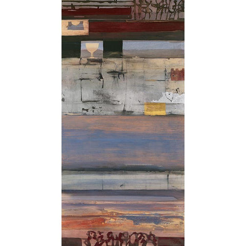 Sundown Gold Ornate Wood Framed Art Print with Double Matting by Richter-Armgart, Rose