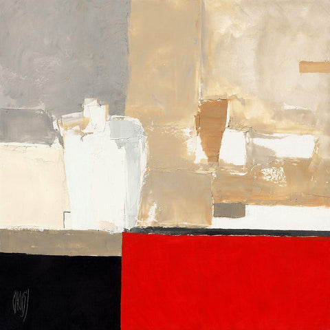 Bateaux en hiver Black Ornate Wood Framed Art Print with Double Matting by Choisy, Christian