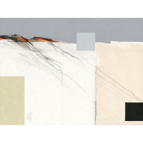 Toundra (Climat II) Black Modern Wood Framed Art Print with Double Matting by Choisy, Christian