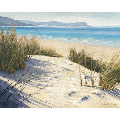 Afternoon Dunes Black Modern Wood Framed Art Print with Double Matting by Atkinson, Caroline