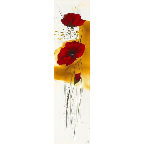 Liberte fleurie IV Black Modern Wood Framed Art Print by Zacher-Finet, Isabelle