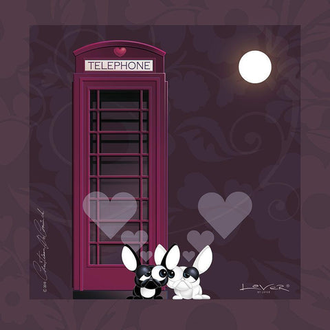 Lover by Lover - London by Night Gold Ornate Wood Framed Art Print with Double Matting by De Coninck, Christiaan