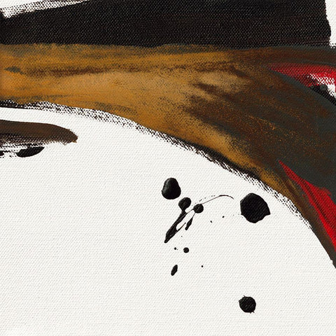 Ohne Titel IV Black Modern Wood Framed Art Print by Decker, Regina