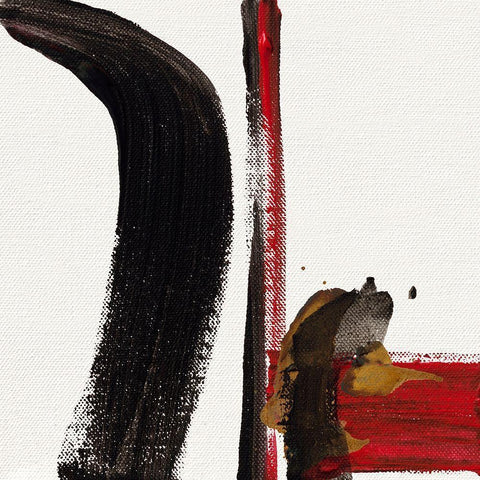 Ohne Titel V Black Modern Wood Framed Art Print by Decker, Regina