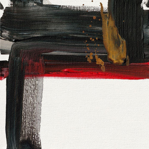 Ohne Titel VII Black Modern Wood Framed Art Print by Decker, Regina