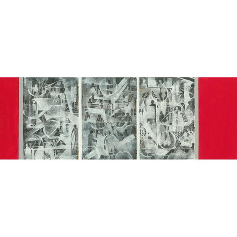 Schatten und Licht Black Modern Wood Framed Art Print with Double Matting by Molfenter, Erika