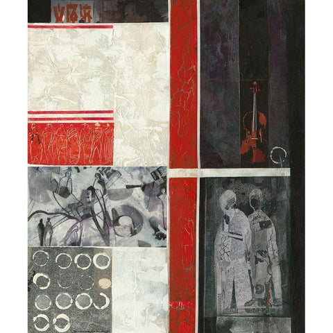 Weisst Du noch Black Modern Wood Framed Art Print by Molfenter, Erika