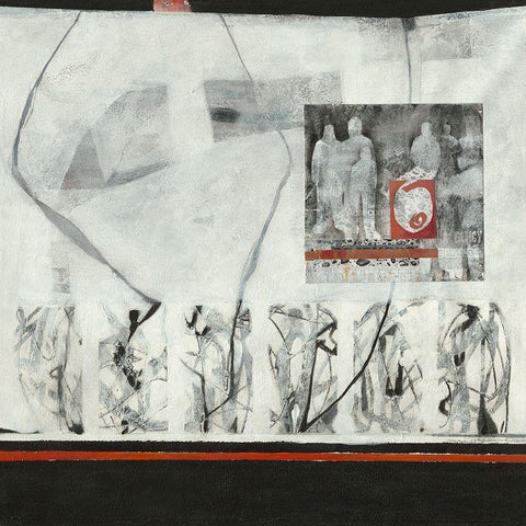 Aufstellung I Black Modern Wood Framed Art Print by Molfenter, Erika