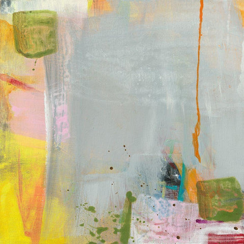 Konzept White Modern Wood Framed Art Print with Double Matting by Schafer, Jenny