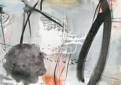 Abgewandelt White Modern Wood Framed Art Print with Double Matting by Schafer, Jenny