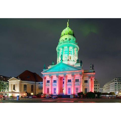 Gendarmenmarkt II Gold Ornate Wood Framed Art Print with Double Matting by Fischer, Rolf