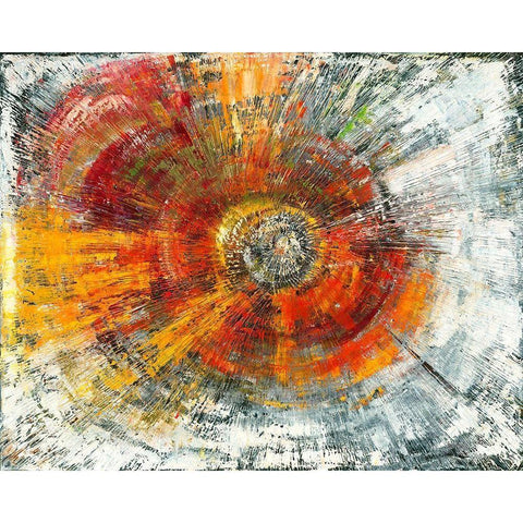 Explosion Black Modern Wood Framed Art Print with Double Matting by Arns-Muller, Monika