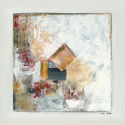 Stabilitat White Modern Wood Framed Art Print by Arns-Muller, Monika