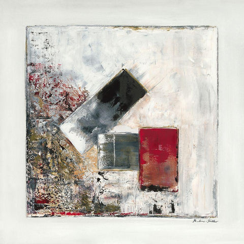 Schwerkraft Black Ornate Wood Framed Art Print with Double Matting by Arns-Muller, Monika