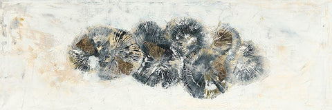 Black Gold White Modern Wood Framed Art Print with Double Matting by Arns-Muller, Monika