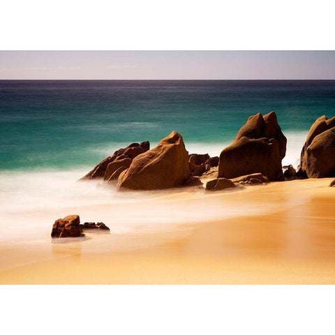 Los Cabos White Modern Wood Framed Art Print by Westfield, Wim