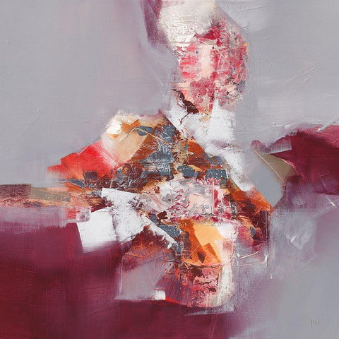 Mineral I Gold Ornate Wood Framed Art Print with Double Matting by Ball, Veronique