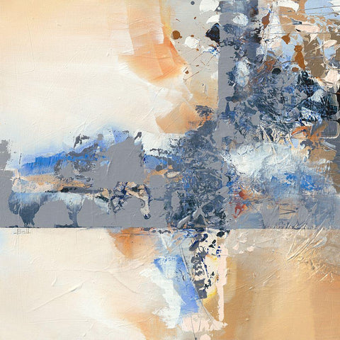 Mineral II Black Modern Wood Framed Art Print by Ball, Veronique