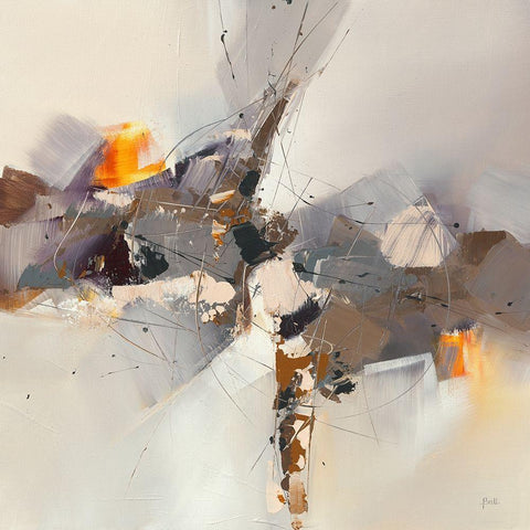 Ballet I White Modern Wood Framed Art Print by Ball, Veronique