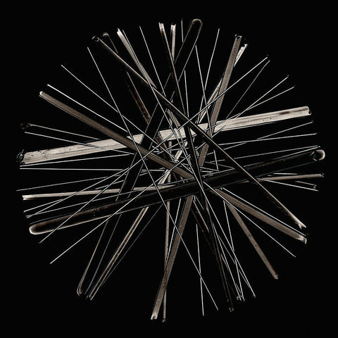 BW261109 Black Ornate Wood Framed Art Print with Double Matting by NADAL