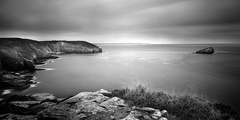 Cap Frehel Black Ornate Wood Framed Art Print with Double Matting by Seidel, Leo