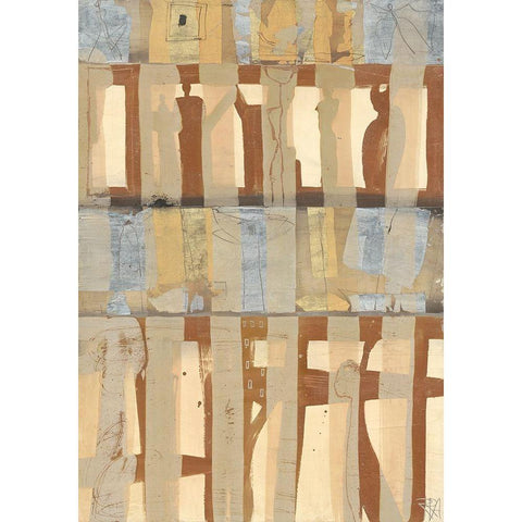 Cosinus Black Modern Wood Framed Art Print by Richter-Armgart, Rose
