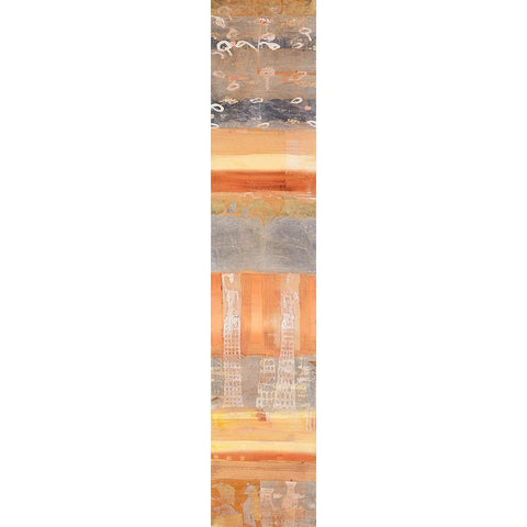 Arabesque White Modern Wood Framed Art Print by Richter-Armgart, Rose