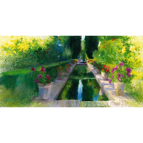 Granada II Gold Ornate Wood Framed Art Print with Double Matting by Cereceda Martinez, Angeles