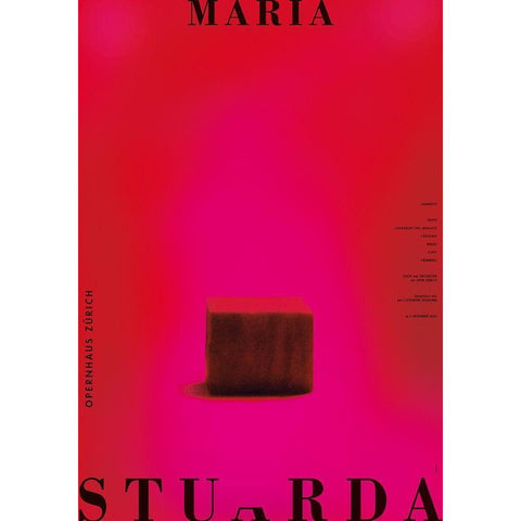 Maria Stuarda Black Modern Wood Framed Art Print with Double Matting by Geissbuhler, K. Domenic