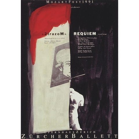 Requiem White Modern Wood Framed Art Print by Geissbuhler, K. Domenic