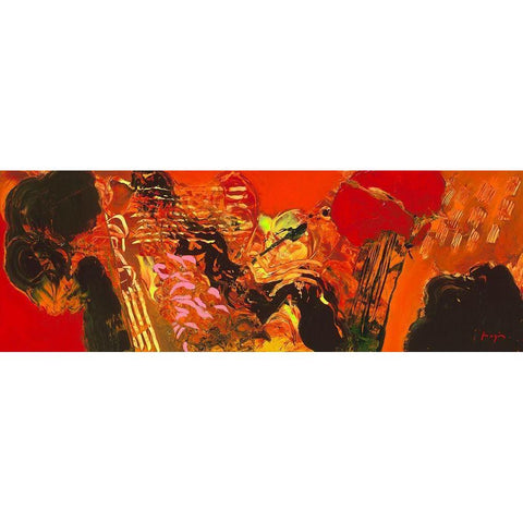 Variations abstraites XXII Black Modern Wood Framed Art Print by Magis, Pascal