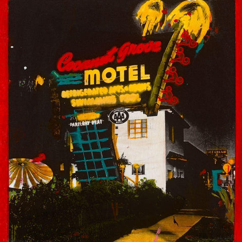 Coconut Motel Black Ornate Wood Framed Art Print with Double Matting by Olukman, Ayline