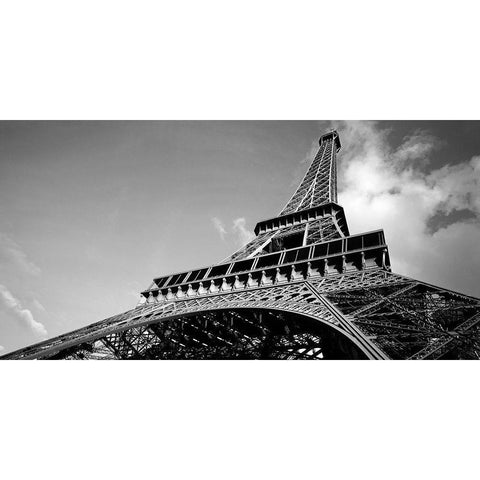 Eiffel Turm III Black Modern Wood Framed Art Print with Double Matting by Seidel, Leo