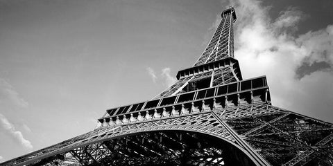 Eiffel Turm III Black Ornate Wood Framed Art Print with Double Matting by Seidel, Leo