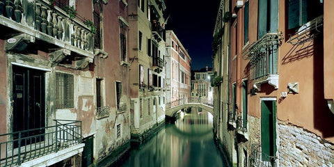 Venedig I White Modern Wood Framed Art Print with Double Matting by Seidel, Leo