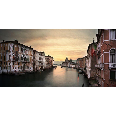 Venedig II Gold Ornate Wood Framed Art Print with Double Matting by Seidel, Leo