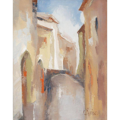 Venise I White Modern Wood Framed Art Print by Parise, Chantal