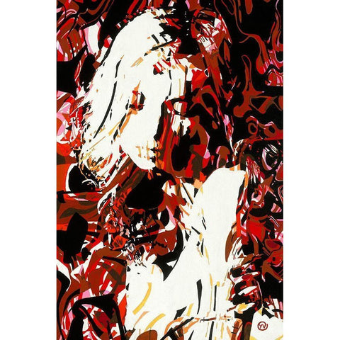 Angelique Black Modern Wood Framed Art Print with Double Matting by Vinet, Yannick