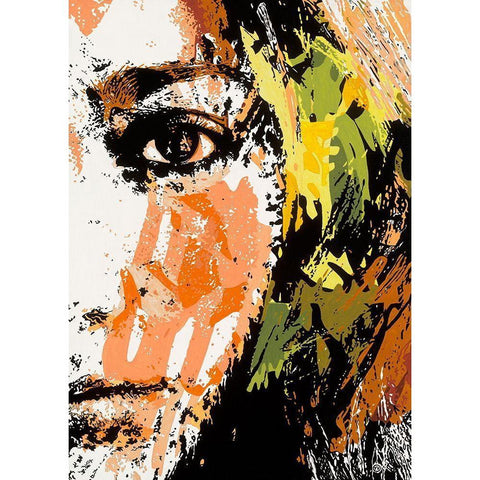 Un autre regard White Modern Wood Framed Art Print by Vinet, Yannick