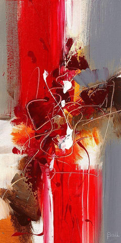 Jazz I Black Ornate Wood Framed Art Print with Double Matting by Ball, Veronique