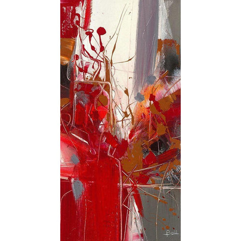 Jazz II White Modern Wood Framed Art Print by Ball, Veronique