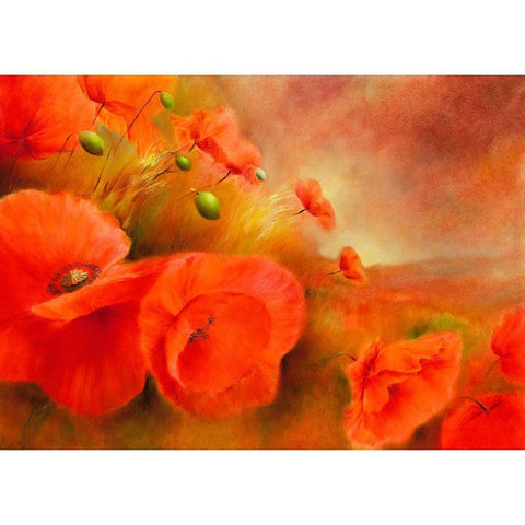 Im Abendlicht Gold Ornate Wood Framed Art Print with Double Matting by Schmucker, Annette