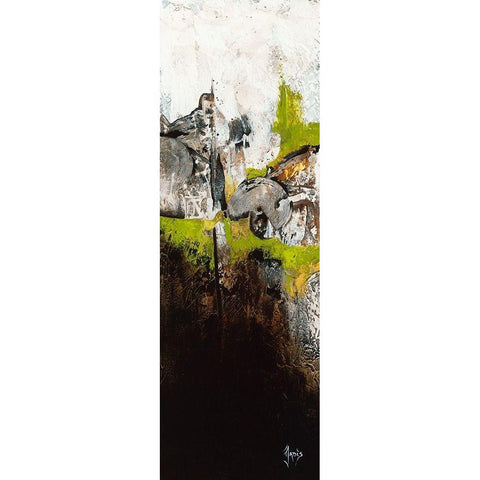 Naturellement II Black Modern Wood Framed Art Print with Double Matting by Jadis