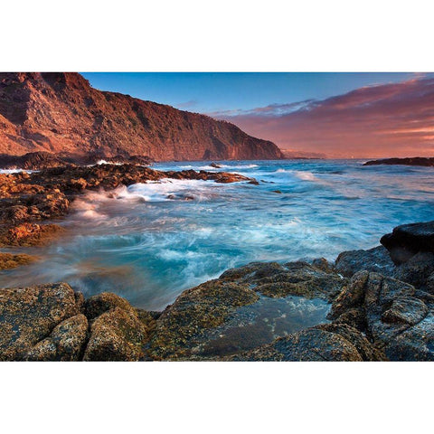 Mesa del Mar Teneriffa Black Modern Wood Framed Art Print with Double Matting by Ernemann, Lothar